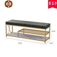 三维工匠北欧换鞋凳家用穿鞋凳口服装店长条凳沙发凳衣帽间凳子入鞋凳