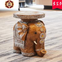 三维工匠欧式大象换鞋凳梳妆凳家用实用摆件矮凳客厅家居装饰乔迁新居礼品
