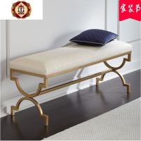 三维工匠北欧简约换鞋凳卧室床尾凳服装店试鞋凳衣帽间长凳子穿鞋凳沙发凳