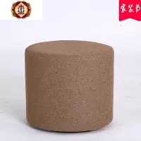 三维工匠小凳子创意小板凳时尚茶几实木圆凳搁脚沙发凳布艺换鞋凳矮凳家用