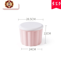 三维工匠塑料收纳凳子加厚家用可坐成人多功能创意时尚换鞋凳玩具收纳箱