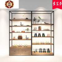 三维工匠商用鞋店铺鞋架鞋子展示架男女童鞋包包陈列柜实木落地式货架