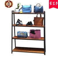 三维工匠鞋店鞋架展示架自由组合店铺欧式复古多层服装店卖鞋子的货架子