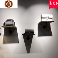 三维工匠鞋店鞋架展示架店铺男女童服装店卖鞋摆货架多层上墙实木包包架子