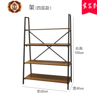 三维工匠鞋店鞋架展示架包包陈列架简约落地式女装店多层鞋包架复古鞋货架