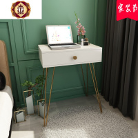 三维工匠北欧卧室梳妆台网红ins风 现代简约小户型化妆桌轻奢带灯梳妆台小