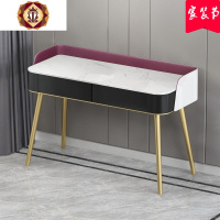 三维工匠轻奢大理石钢琴梳妆台北欧简约后现代ins卧室小型网红飘窗化妆桌