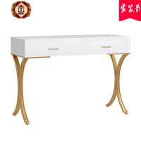 三维工匠北欧简易影楼梳妆台专业带灯婚纱店网红ins化妆师镜子简约化妆桌