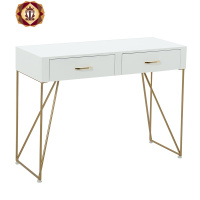 三维工匠北欧简约影楼化妆台带灯婚纱店专业化妆镜台摄影专用梳妆台桌