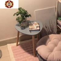 三维工匠ins风榻榻米小圆桌简约北欧茶几飘窗桌小型客厅沙发边几床头桌子