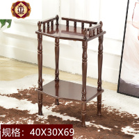 三维工匠棋牌室茶水架子会所茶几麻将机桌实木茶几茶水架桌沙发边几置物架