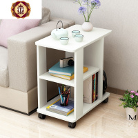 三维工匠茶几简约功夫沙发边几角几床头柜钢化玻璃可移动小茶几家用茶水桌