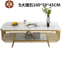 三维工匠北欧大理石茶几简约客厅桌子现代茶桌家用铁艺轻奢创意网红茶几