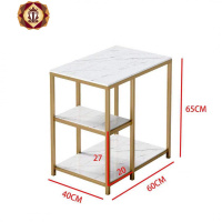 三维工匠北欧客厅ins轻奢沙发边柜大理石网红茶几茶水柜简约角几小边几