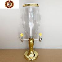 三维工匠双头酒炮商用 双龙头分酒器扎啤3/5升 KTV酒吧专用酒架塔扎啤酒桶