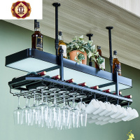 三维工匠新款悬挂红酒杯架简约带灯酒杯架家用马克杯架葡萄酒架酒吧酒杯架