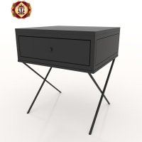 三维工匠床头柜简约现代床边柜铁艺小柜子酒店北欧卧室轻奢ins床头柜小型