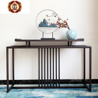 三维工匠现代新中式禅意实木玄关台条案几供桌端景台厅过道走廊墙边摆台