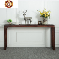 三维工匠北欧纯实木靠墙玄关桌条案客厅沙发背几置物架厅长条宽窄供桌子