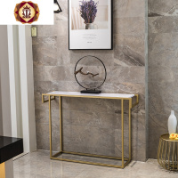 三维工匠北欧玄关桌靠墙新中式玄关台轻奢铁艺简约现代靠墙玄关柜隔断条案