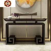 三维工匠新中式玄关桌现代简约实木入户玄关条案端景台案台玄关柜紫檀供桌