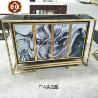 三维工匠轻奢玄关柜现代简约装饰柜客厅过道玄关台别墅厅柜走廊玄关桌