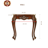 三维工匠美式玄关桌玄关柜欧式半圆玄关台厅隔断柜靠墙桌端景台半圆桌子
