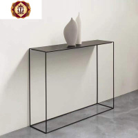 三维工匠北欧落地铁艺玄关台简约靠墙条案展台新中式玄关桌沙发后置物架