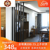 三维工匠入户北欧隔断墙家用隔房间免打孔客厅屏风实木格栅柱子木条玄关