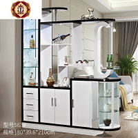 三维工匠客厅隔断柜简约现代入户玄关柜间厅柜双面烤漆玄幻柜餐厅酒柜