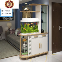 三维工匠客厅鱼缸隔断柜玄关柜鞋柜一体隔断屏风装饰酒柜间厅柜储物柜简约
