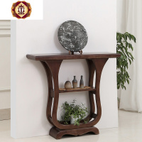 三维工匠新中式实木玄关桌靠墙边供桌厅隔断端景台禅意定制条几装饰条案