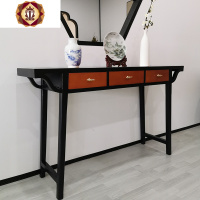 新中式玄关台条案供桌简约现代玄关桌厅神台端景台禅意实木家具