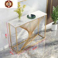 三维工匠新中式玄关桌餐边桌墙边柜靠墙窄桌子条案轻奢玄关柜玄关台置物架