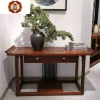 三维工匠玄关桌实木新中式禅意条案端景台简约玄关柜现代厅供桌中式家具