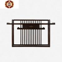 三维工匠现代新中式实木玄关柜餐边柜厅简约鞋柜条案酒店别墅隔断玄关桌