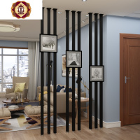 三维工匠铁艺隔断玄关装饰创意屏风网红柱子家用客厅小户型卧室房间隔断墙