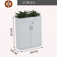 三维工匠成都木质文件柜矮柜办公室隔断员工桌边储物资料花双面柜子带锁