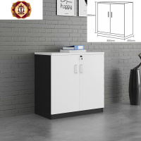 三维工匠杭州文件柜矮柜地柜储物柜档案柜书柜职员柜子资料柜带锁实木家具