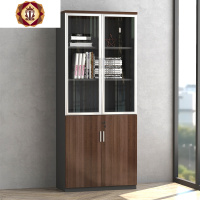 三维工匠办公家具文件柜木质资料柜办公柜带锁广州板式办公室书柜储物柜子