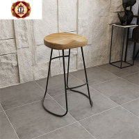三维工匠高脚桌子北欧实木靠墙简约吧台桌椅组合家用阳台个吧台桌小