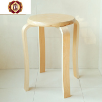 三维工匠清仓家用古筝圆形实木圆凳子餐桌时尚简约古筝凳加固特价小矮凳子