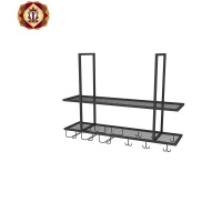 三维工匠新款铁艺红酒杯架马克杯酒架悬挂家用倒挂酒杯架酒吧吧台装饰吊架