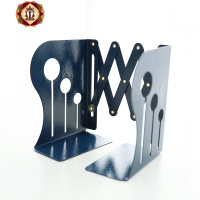 三维工匠可伸缩书架折叠书夹书靠书挡书立 学生彩色创意复古铁艺书架BTQ