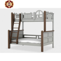 三维工匠北欧全实木白蜡木儿童床上下床高低床双层床男孩女孩子母床多功能