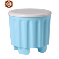 三维工匠加厚收纳凳成人可坐儿童玩具收纳凳子塑料多功能储物凳家用小凳子