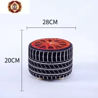 三维工匠布艺小凳子时尚家用成人客厅圆凳小墩子沙发凳实木矮凳小椅子板凳
