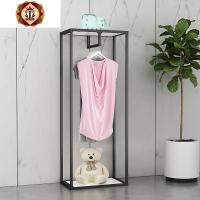 三维工匠衣帽架落地式服装店展示架主流色女装货架卧室单杆挂衣架纳米金