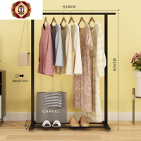 三维工匠衣帽架落地卧室挂衣架简易家用收纳置物架移动多功能挂衣服的架子