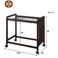 三维工匠裤架简易衣柜挂衣架落地卧室衣服收纳挂钩衣架可移动晾衣架